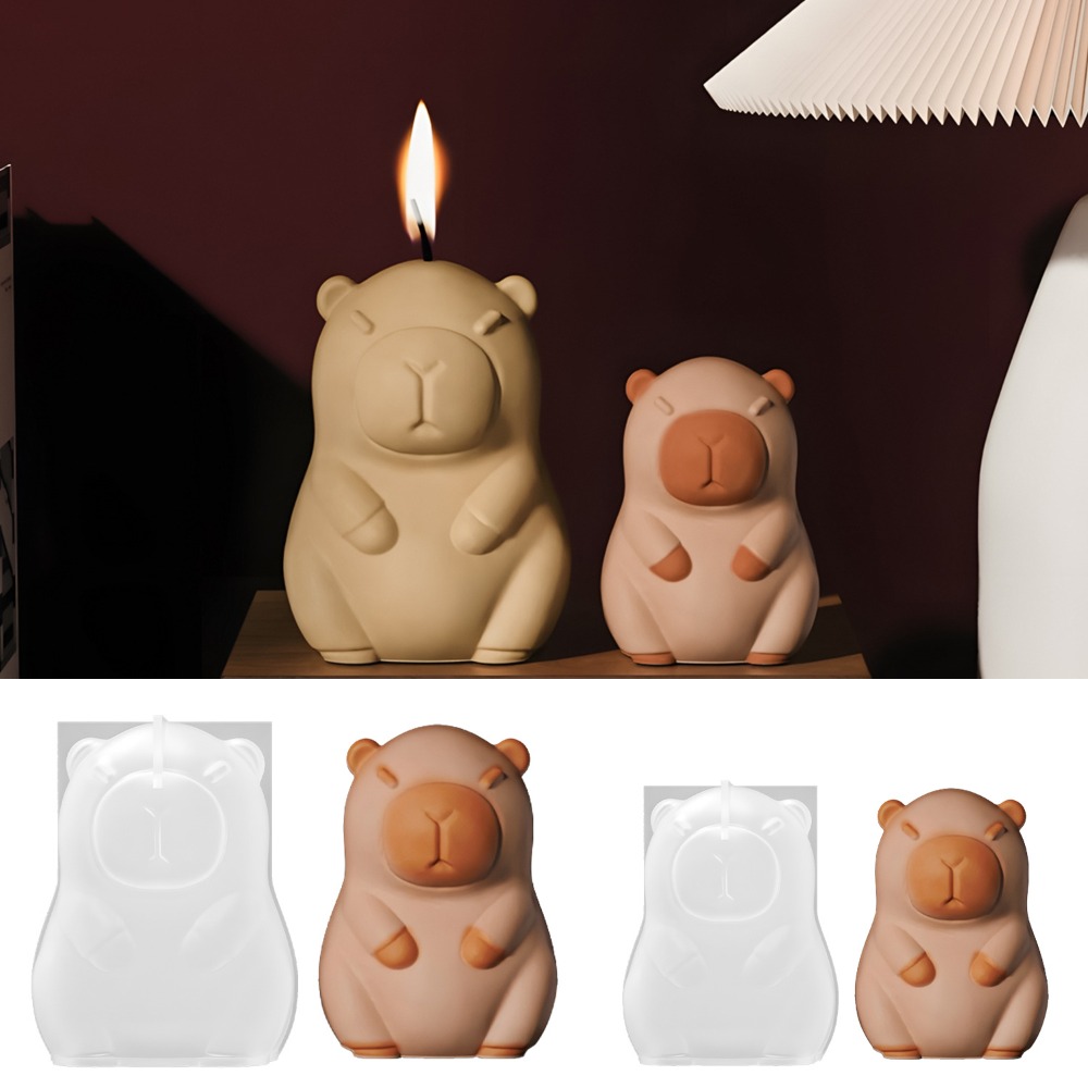 Candle Making Video - Cetakan Silikon Lilin Aroma Kapibara Berdiri