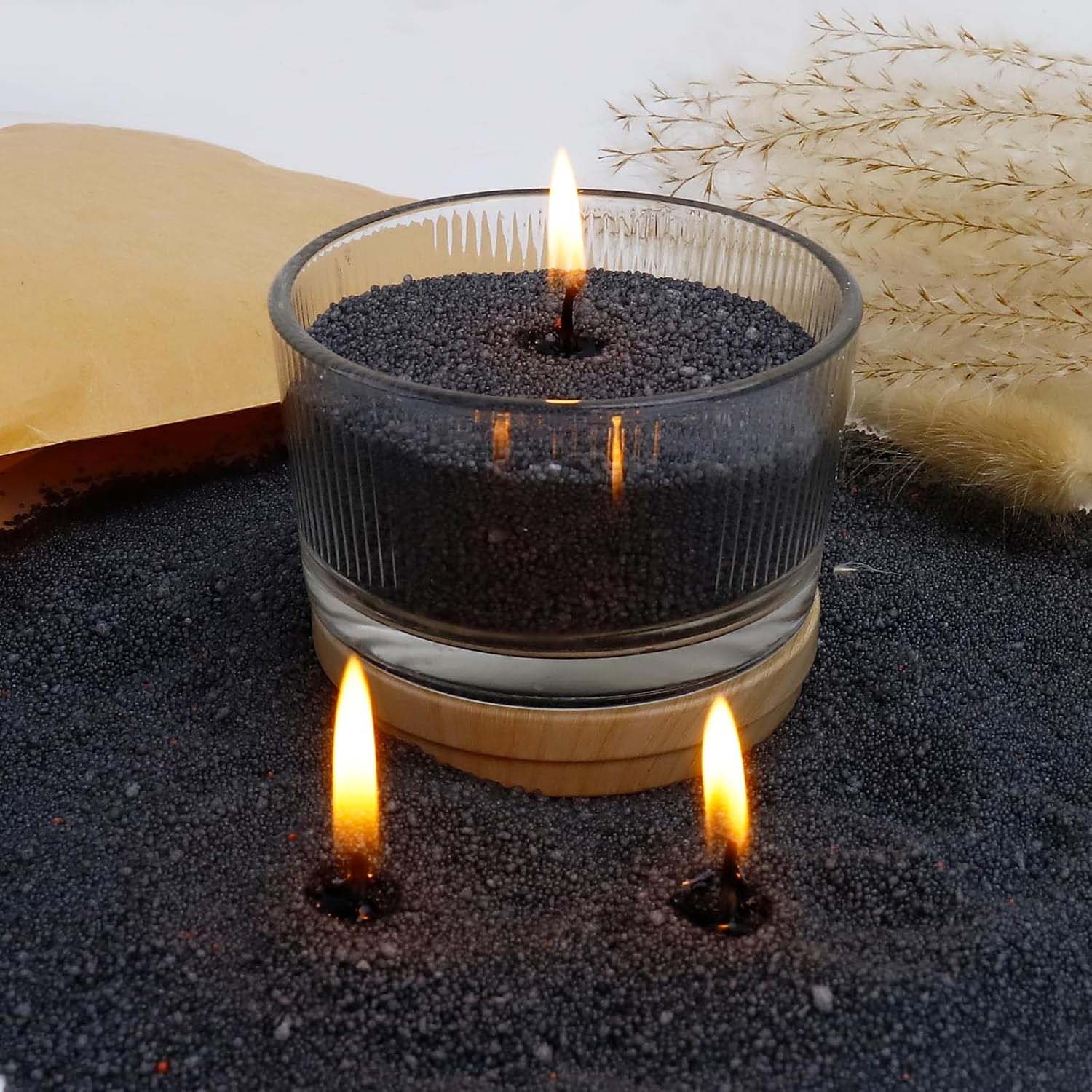Candle Making Video - Pasir Lilin Hitam dengan Sumbu, 200g