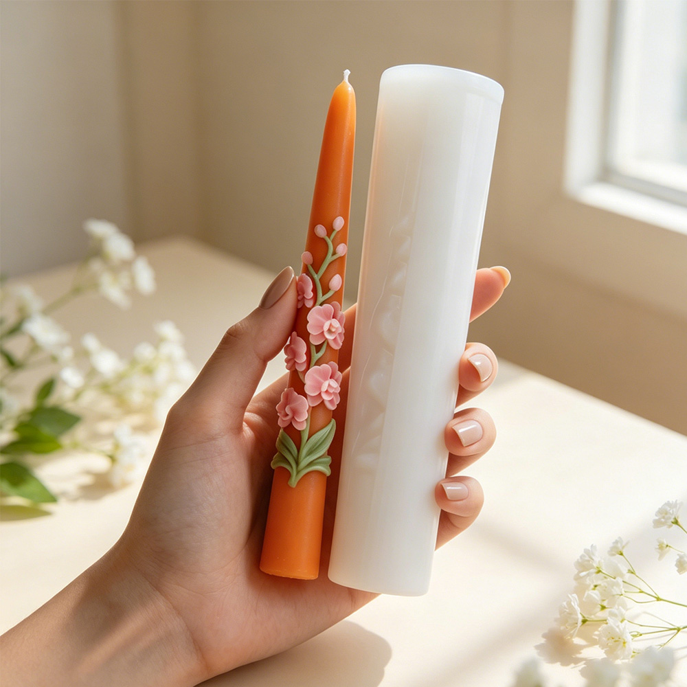 Cetakan Lilin Silikon Bentuk B - Candle Making Video ulasan dan harga