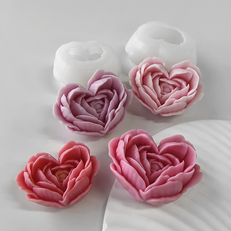 Cetakan silikon bunga cinta DI - Candle Making Jelly ulasan dan harga