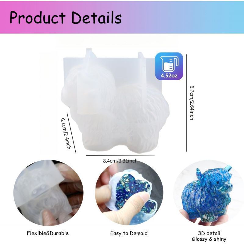 1 buah cetakan silikon 3D berb - Candle Making Jelly ulasan dan harga