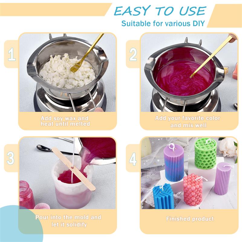 100/500g/1kg bahan lilin kedel - Candle Making Activity ulasan dan harga